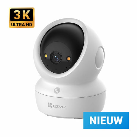 Ezviz h6c g1 3k - wewnętrzna kamera bezpieczeństwa - obrót o 360° - tryb nocny - kamera dla zwierząt domowych - kamera dla zwierząt domowych - wykrywanie ruchu i dźwięku - brak kosztów miesięcznych