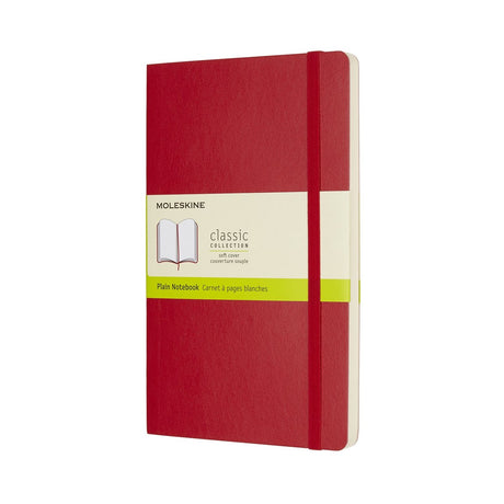 Klasyczny notatnik Moleskine - duży - miękka okładka - pusty - czerwony