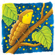 Puzzle Goki: motyl 20x20x1,5cm, 4 warstwy, 44 szt., drewno, 3+