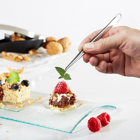 Precyzyjne szczypce kuchenne Gefu - pęseta ze stali nierdzewnej - 15,5 cm - precyzyjne szczypce do dekoracji
