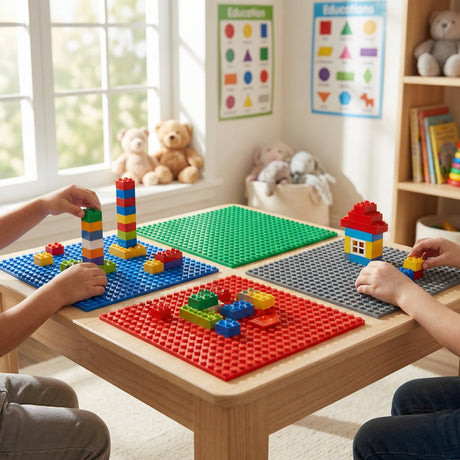 Klocki konstrukcyjne Eddy Toys, płyta podstawowa 16x1