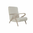 Dkd home decor armstoel spar beige polyester (57 x 55 x 85 cm)