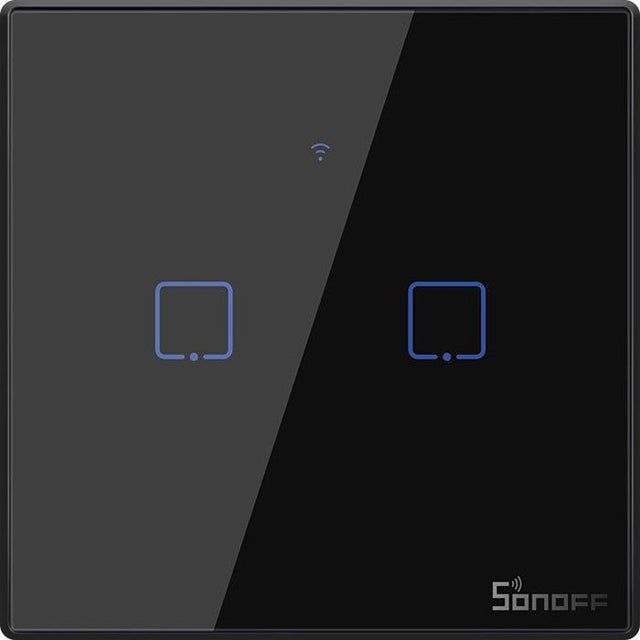 Sonoff smart switch wifi + rf 433 t3 eu tx (2-kanaals)