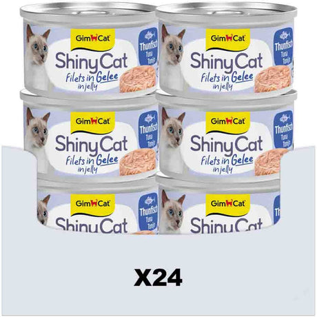 Gimcat 24 x 70 g - filety Shinycat w galaretce z tuńczyka