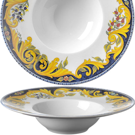 Specjalna seria Hendi barocco - talerz do makaronu - średnica 275 mm - wysokość 60 mm - porcelana