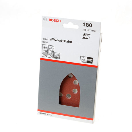 Bosch - 5-delige schuurbladenset 100 x 170 mm