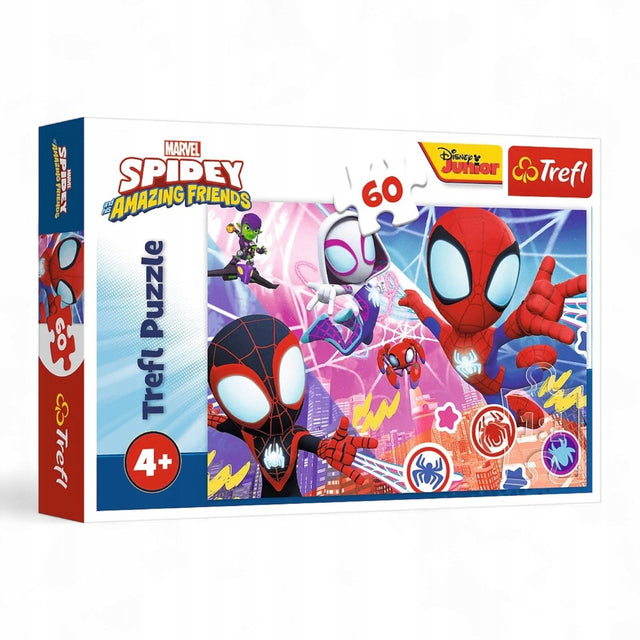 Puzzle Trefl Spidey 60 elementów - bohaterska przygoda