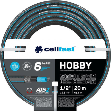 Cellfast hobby ats2™ - 6-warstwowy wąż ogrodowy - 1 2 20m