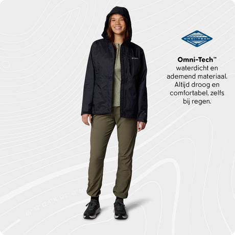 Damska kurtka outdoorowa Columbia Pouring Adventure™ iii – czarna