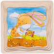 Puzzle drewniane Goki - Ogród warzywny, 53 szt.