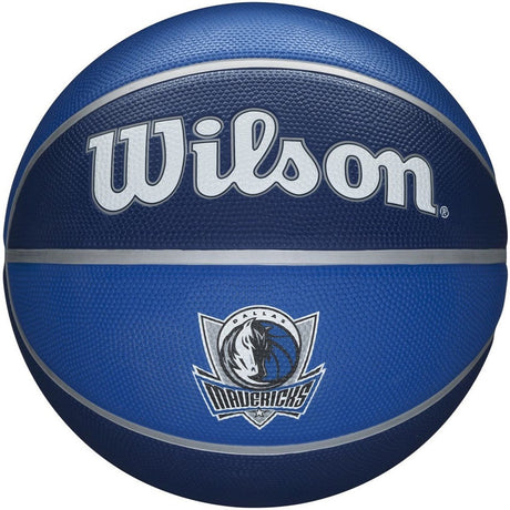 Piłka do koszykówki Wilson NBA Team Tribute Dallas Mavericks, niebieska, jeden rozmiar