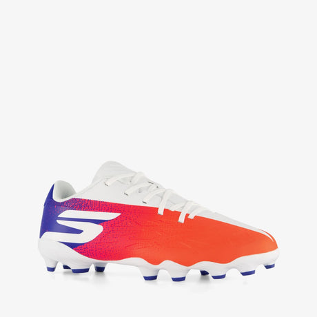 Chłopięce buty sportowe Skechers jr młodzieżowe fg - niebiesko-różowe