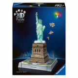 Puzzle 3D Ravensburger Ikony Statua Wolności - ze światłem - 128 elementów.