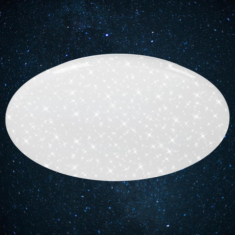 Czasownik Briloner - ściemniana lampa sufitowa - lampa sufitowa z dekorem gwiazdowym - w komplecie. pilot zdalnego sterowania - w zestawie oświetlenie nocne - m.in. regulacja temperatury barwowej (3000 - 6500 kelwinów) - ø 56cm - LED - 50 w - 4000 lm