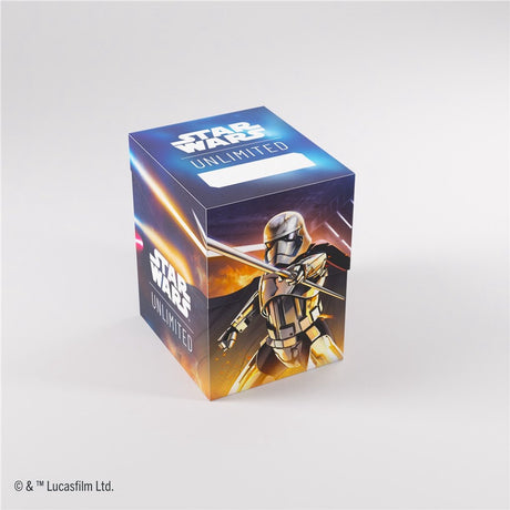 Gamegenic star wars nieograniczona miękka skrzynia kapitan phasma szturmowiec - pudełko na pokład - pudełko na żetony - dla star wars nieograniczone -