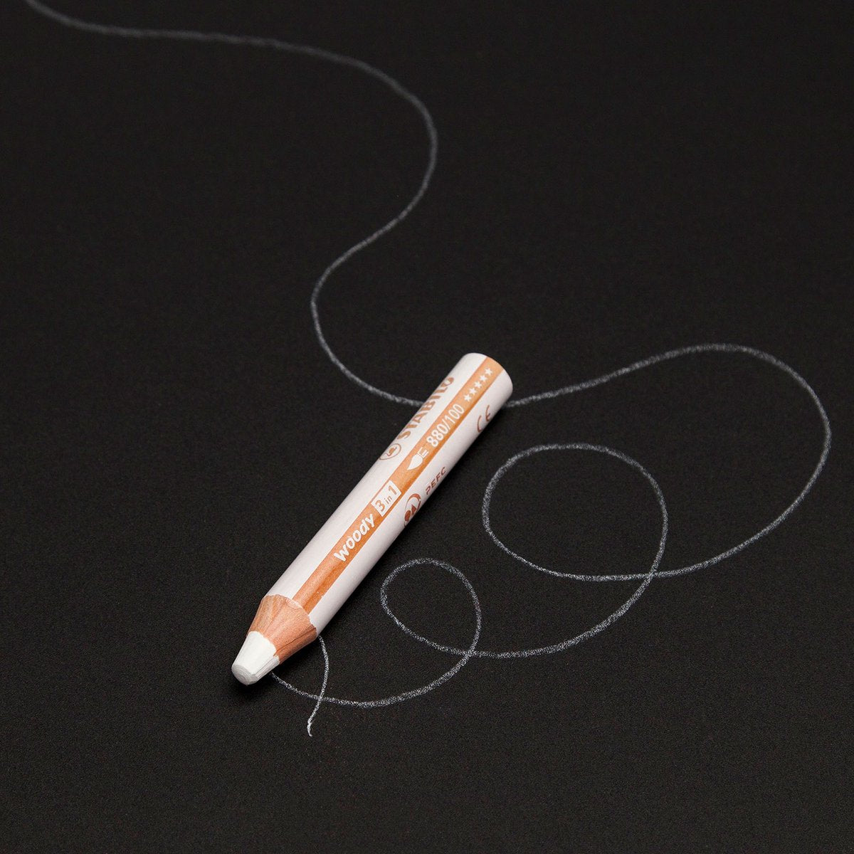Stabilo woody 3 in 1 - multitalent potlood - wit - per stuk