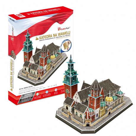 Cubic fun Puzzle 3D Katedra Wawelska 101 elementów zabawek edukacyjnych.