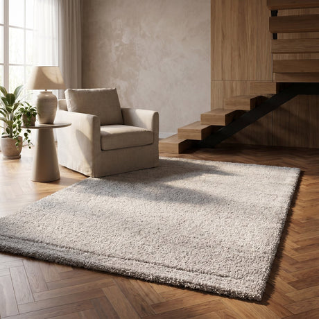 Sunday rugs – alpine – vloerkleed – 200x290cm – wit – shaggy hoogpool – woonkamer slaapkamer – extra zacht – makkelijk te reinigen – pluisvrij