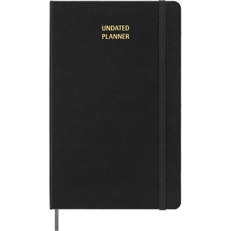 Planer bez daty Moleskine - tygodniowy - duży - czarny