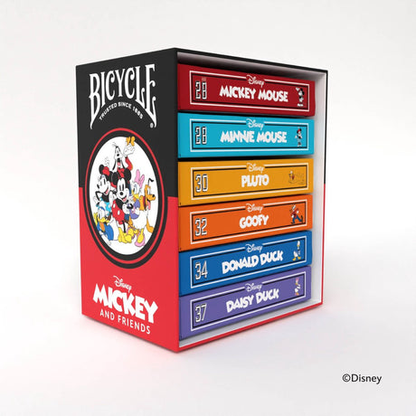 Rowerowa kolekcja Disney Classic Mickey Friends (6 talii) - poker - zestaw pudełek