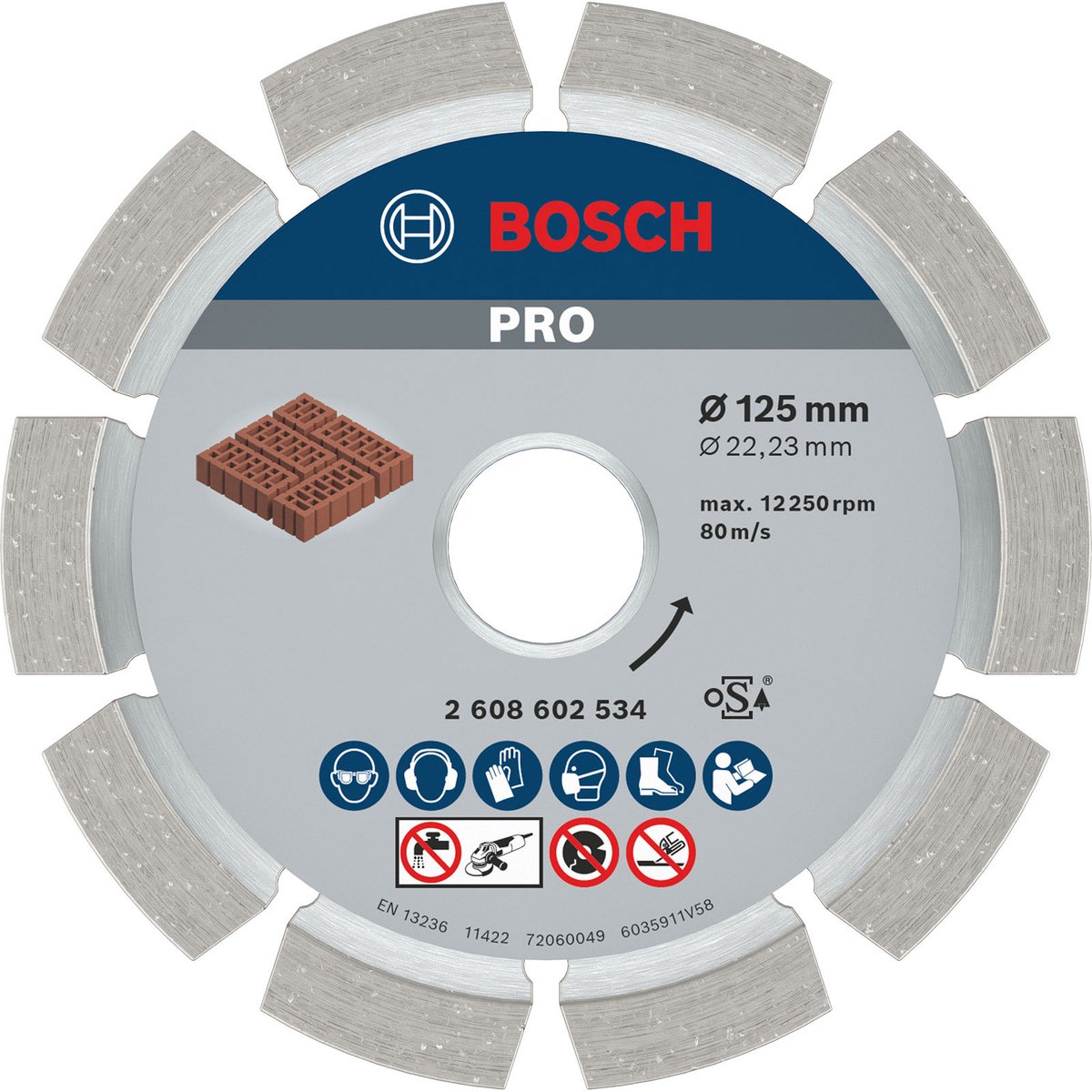 Tarcza przegubowa Bosch 125x22,23x6mm