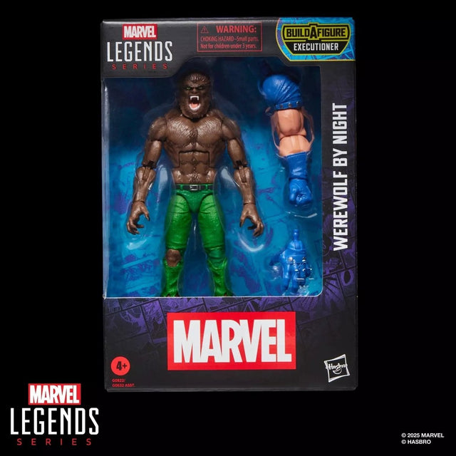 Hasbro marvel legends action figure werewolf by night (baf: executioner) 15 cm action figuur