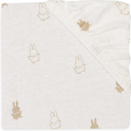 Jollein hoeslaken jersey 40 50x80 90cm happy miffy nougat