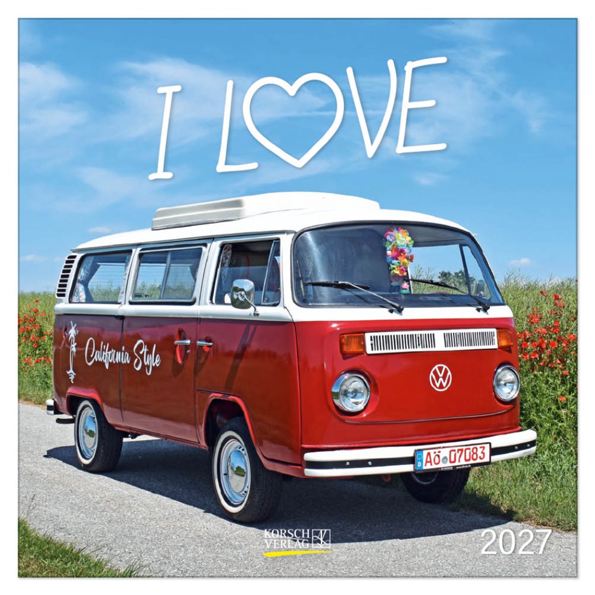 Korsch verlag volkswagen bus kalender 2027