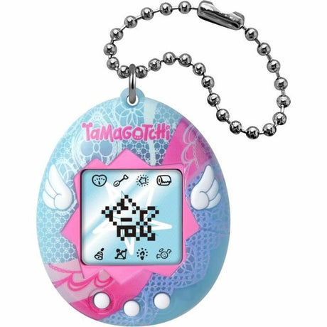 Bandai – Oryginalne Tamagotchi – Koronka Anioła – Interaktywny cyfrowy zwierzak z ekranem LCD w języku francuskim, 3 przyciski