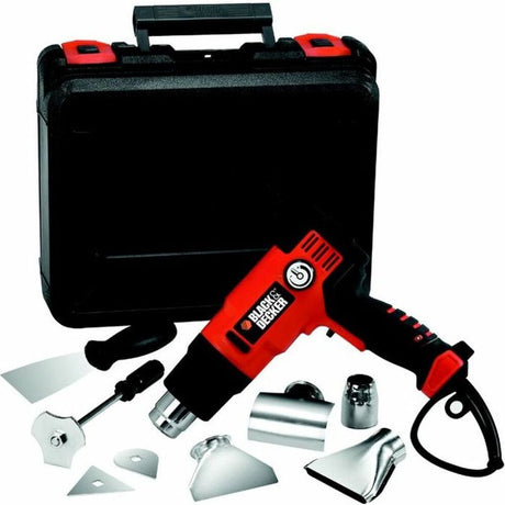 Pistolet na gorącą wiatrówkę Black+decker kx2200k - 2000w - pomarańczowo-czarny