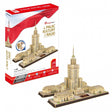 Zabawne, sześcienne puzzle 3D Pałac Kultury i Nauki - 144 elementy.
