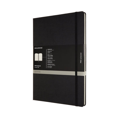Profesjonalny notatnik Moleskine - a4 - twarda oprawa - kolor czarny