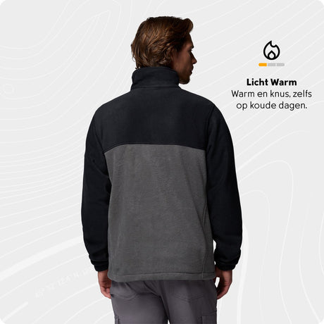 Kurtka polarowa Columbia Steens Mountain™ full zip 2.0 męska - kurtka polarowa z pełnym zamkiem - kamizelka polarowa - czarny - rozmiar xxl