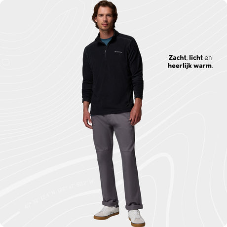 Bluza polarowa Columbia klamath range™ ii z zamkiem błyskawicznym - sweter outdoorowy - sweter polarowy - mężczyźni - rozmiar l - czarny