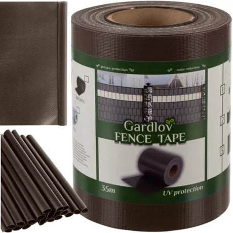 Gardlov vlechtband hekwerk - 450g - 19cmx35m - bruin