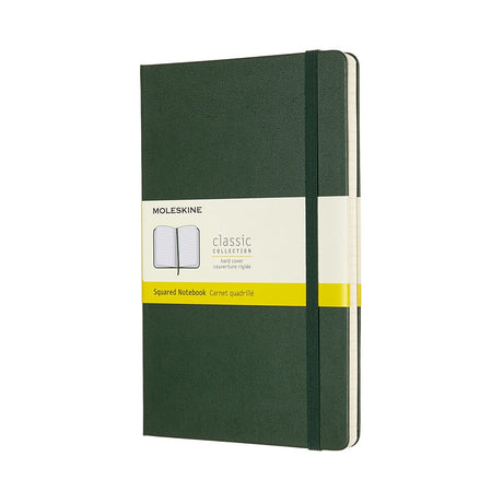 Klasyczny notatnik Moleskine - duży - twarda oprawa - kratka - mirtowa zieleń