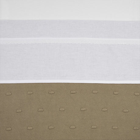Koronkowe prześcieradło do łóżeczka dziecięcego Meyco - białe - 75x100cm - 0,3 tog