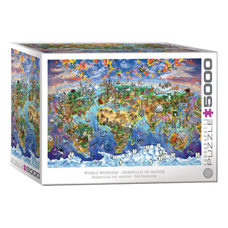 Eurographics - cuda świata [cuda świata] - maria rabinky - 5000 elementów 101,5×152,5cm (szer.×wys.) - układanka