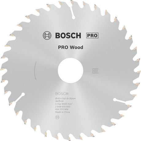Bosch cirkzb opt 165x30 20x2.6 36t wz