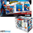 Abystyle dc comics superman - geschenkset - mok, sleutelhanger, badges