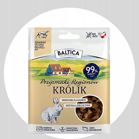 Baltica trening - przysmaki dla psa - średnie - królik - bezzbożowe
