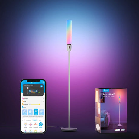 Govee inteligentna lampa podłogowa 150 cm rgbicww - oświetlenie 360°
