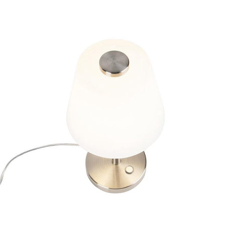 Trio emerald – lampa stołowa – nikiel matowy – w komplecie. 1x SMD 4,5 W - 4-stopniowy dotyk