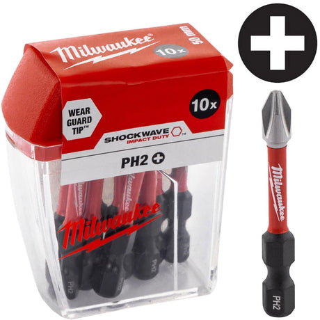 Akcesoria Milwaukee Shockwave gen II ph2 50mm 10 sztuk - 4932430855