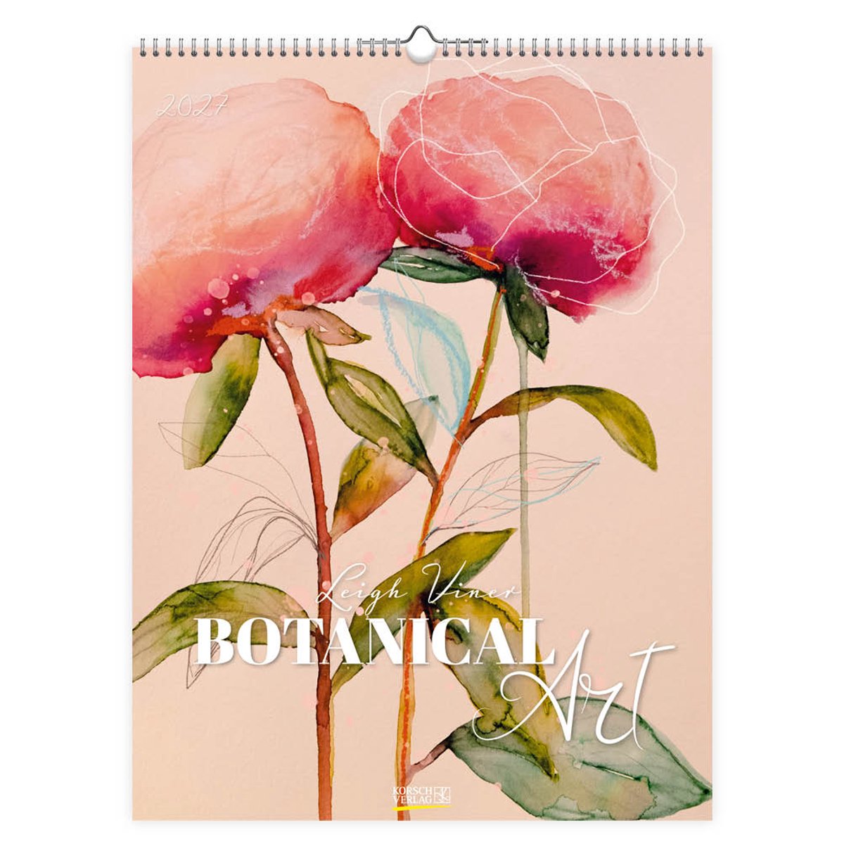 Korsch verlag botanical art kalender groot 2027