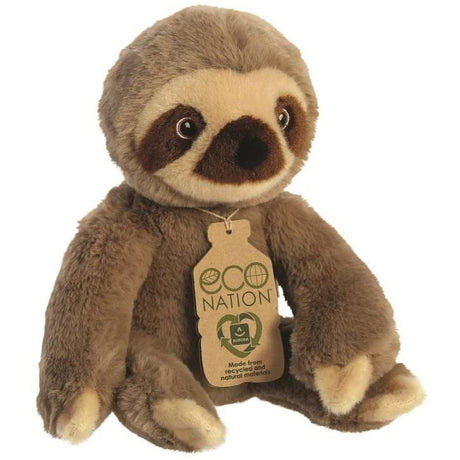Pluszowy pluszowy leniwiec Aurora Eco Nation - brązowy - 24 cm - zabawka z motywem zwierzęcia z dżungli