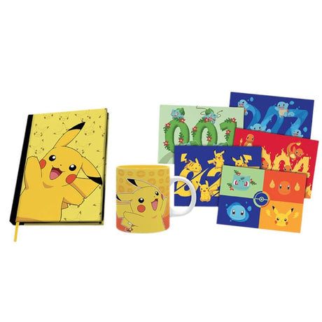 Zestaw upominkowy Abystyle pokemon pikachu notatnik a5 + kubek + pocztówki