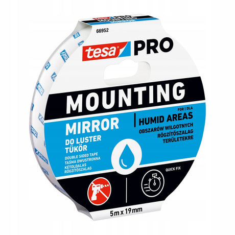 Tesa pro - taśma montażowa - lustro - dwie strony - 5m x 19mm