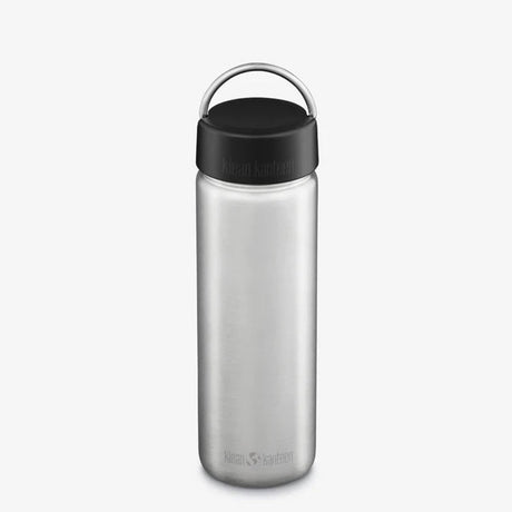 Klean kanteen klasyczna szeroka pojedyncza ścianka 800ml - zakrętka z pętelką, szczotkowana stal nierdzewna