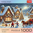 Puzzle Trefl 1000 elementów świąteczne sanie dla dorosłych.